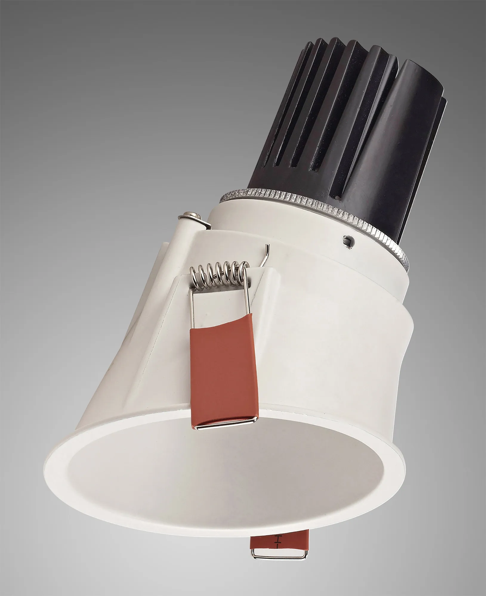 Brone 10 Tridonic Powered 10W 2700K 710lm 36° CRI>90 LED Engine White Adjustable Round Recessed Spotlight, IP20 DM201440  Dlux Brone 10